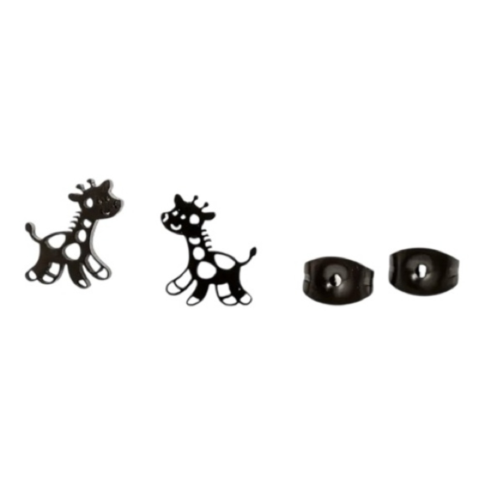 Cute Giraffe Stud Earrings - Picture 4 of 4
